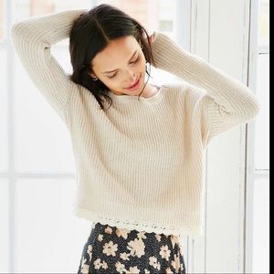 Urban Outfitters Lace Trim Sweater